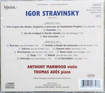 2CD Igor Stravinsky: Complete Music For Violin & Piano