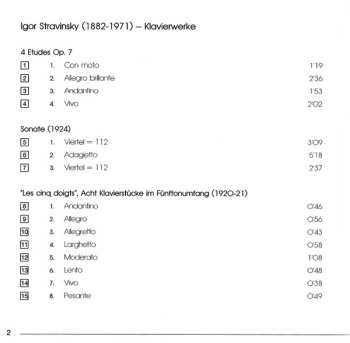 CD Igor Stravinsky: Klavierwerke