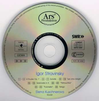 CD Igor Stravinsky: Klavierwerke