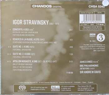 SACD Igor Stravinsky: Violin Concerto / Scherzo À La Russe / Apollon Musagète / Orchestral Suites