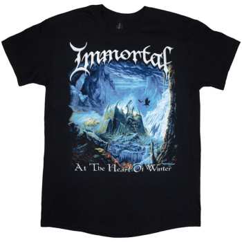 Merch Immortal: Immortal Unisex T-shirt: At The Heart Of Winter (black) (back Print) (medium) M