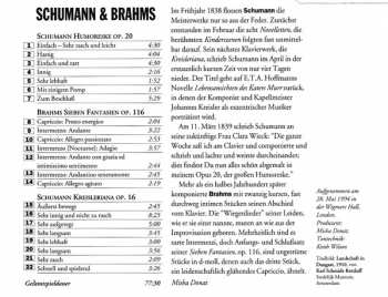 CD Robert Schumann: Humoreske Op. 20; Kreisleriana Op. 16 / Sieben Fantasien Op. 116