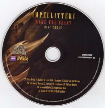 3CD Impellitteri: Wake The Beast - The Impellitteri Anthology