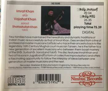 CD Shafaatullah Khan: Rag Jhinjoti, Rag Pilu - Sitar And Sarod Jugalbandi