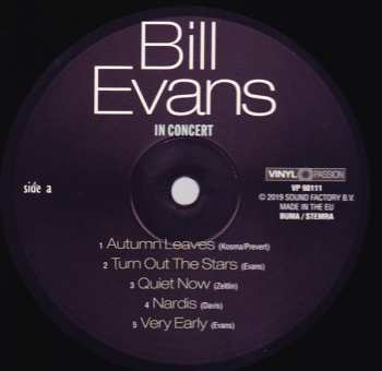 LP Bill Evans: In Concert - Autumn Leaves