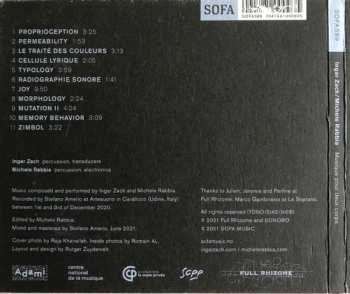 CD Ingar Zach: Musique Pour Deux Corps