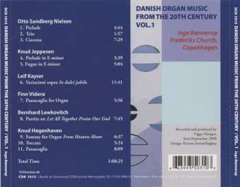 CD Inge Bønnerup: Danish Organ Music From The 20th Century Vol. 1