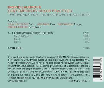 CD Ingrid Laubrock: Contemporary Chaos Practices / Two Works For Orchestra With Soloists