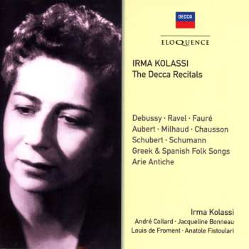 4CD Ernest Chausson: Irma Kolassi: Decca Recitals