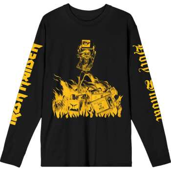 Merch Iron Maiden: Long Sleeve Tričko Holy Smoke Isolated Yellow