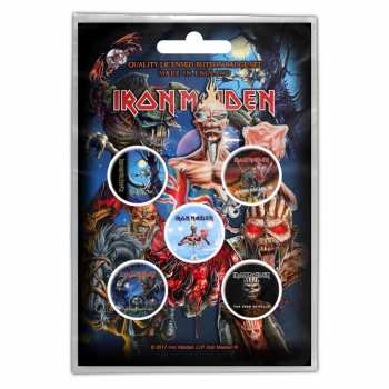 Merch Iron Maiden: Súprava Odznakov Later Albums 