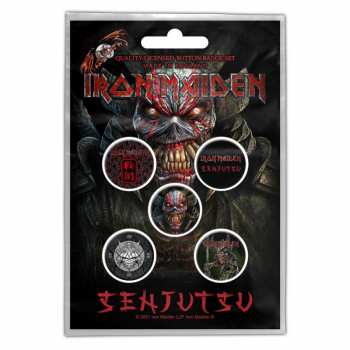 Merch Iron Maiden: Súprava Odznakov Senjutsu