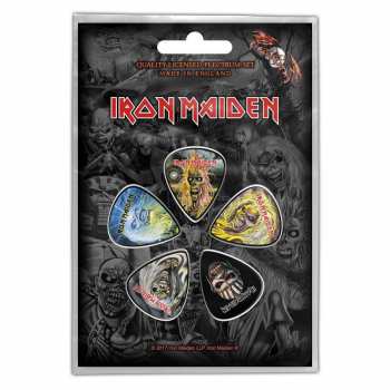 Merch Iron Maiden: Súprava trsátok The Faces Of Eddie