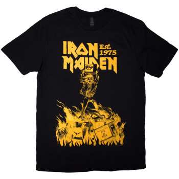 Merch Iron Maiden: Tričko Est. 1975 Holy Smoke Jumbo Yellow