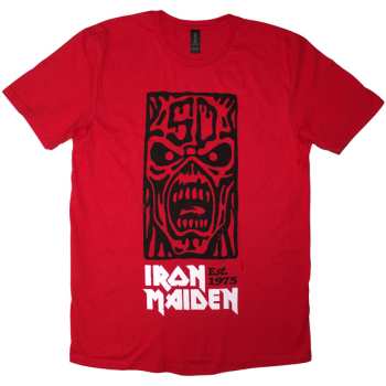Merch Iron Maiden: Tričko Est. 1975 Stamp Logo Iron Maiden Black