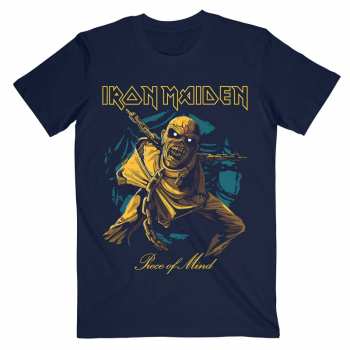 Merch Iron Maiden: Tričko Piece Of Mind Gold Eddie