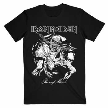 Merch Iron Maiden: Tričko Piece Of Mind Mono Eddie