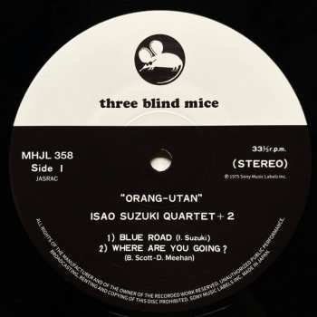 LP Isao Suzuki Quartet: Orang-Utan LTD