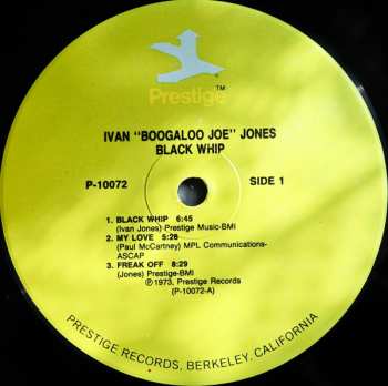 LP Ivan 'Boogaloo' Joe Jones: Black Whip