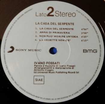LP Ivano Fossati: La Casa Del Serpente