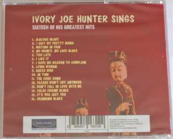 CD Ivory Joe Hunter: Ivory Joe Hunter Sings Sixteen Of His Greatest Hits