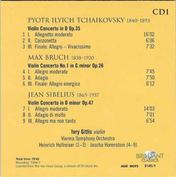 3CD/Box Set Ivry Gitlis: The Art Of Ivry Gitlis Violin Concertos
