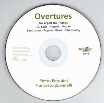CD Johann Sebastian Bach: Overtures For Organ Four Hands