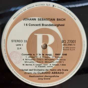 2LP/Box Set Johann Sebastian Bach: I 6 Concerti Brandeburghesi
