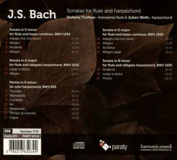 CD Johann Sebastian Bach: Sonatas For Flute And Harpsichord