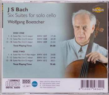 CD Johann Sebastian Bach: Suites For Solo Cello
