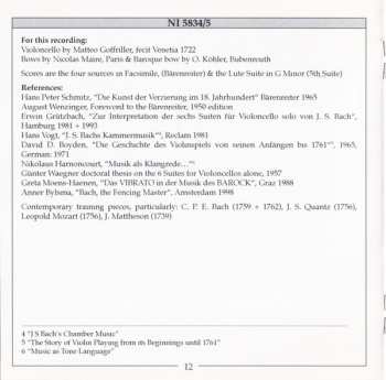 CD Johann Sebastian Bach: Suites For Solo Cello