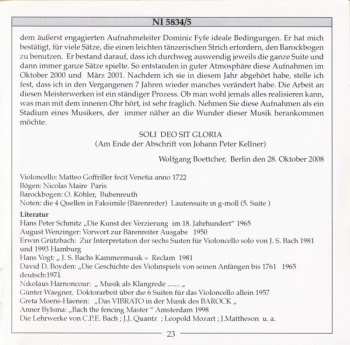 CD Johann Sebastian Bach: Suites For Solo Cello