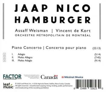 CD Jaap Nico Hamburger: Piano Concerto