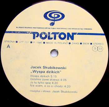 LP Jacek Skubikowski: Wyspa Dzikich