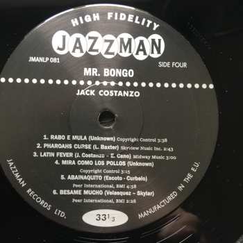 2LP Jack Costanzo: Mr. Bongo