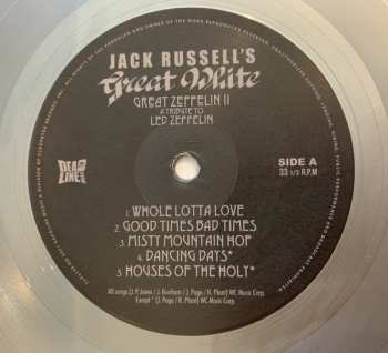 LP Jack Russell's Great White: Great Zeppelin II: A Tribute To Led Zeppelin LTD | CLR