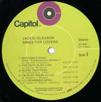 LP Jackie Gleason: Words Of Love