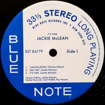 LP Jackie McLean: It's Time!