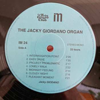 LP Jacky Giordano: Jacky Giordano Organ