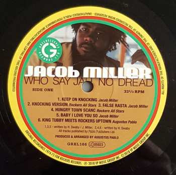 LP Jacob Miller: Who Say Jah No Dread (The Classic Augustus Pablo Sessions 1974-75) 