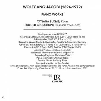 2CD Tatjana Blome: Piano Works