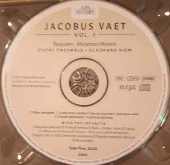 CD Jacobus Vaet: Requiem • Motetten 