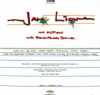 LP Jah Lion: In Action With Revolutionary Band