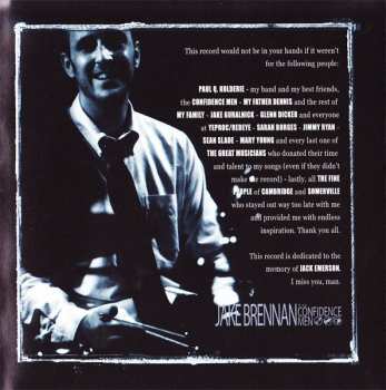 CD Jake Brennan And The Confidence Men: Love & Bombs