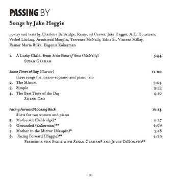 CD Jake Heggie: Passing By (Songs By Jake Heggie)