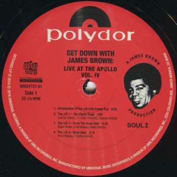 2LP James Brown: Get Down With James Brown: Live At The Apollo Volume IV