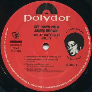 2LP James Brown: Get Down With James Brown: Live At The Apollo Volume IV