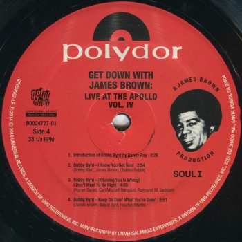 2LP James Brown: Get Down With James Brown: Live At The Apollo Volume IV