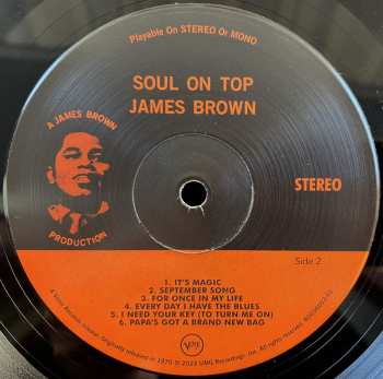 LP James Brown: Soul On Top