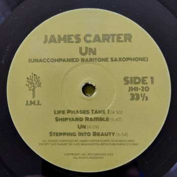 LP James Carter: Un (Unaccompained Baritone Saxophone)
